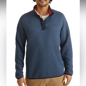 Corbet Quilted Pullover Sweatshirt size large